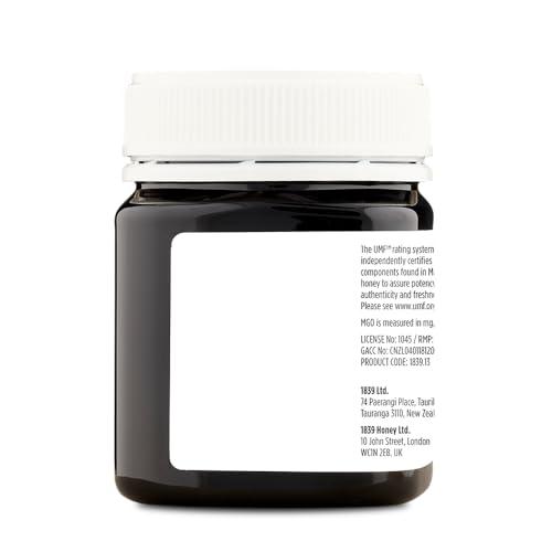 1839 Products From The Hive 1839 Manuka Honey - Certified UMF 20+ genuine Tripple Churned Manuka Honey from New Zealand. 250g Jar.
