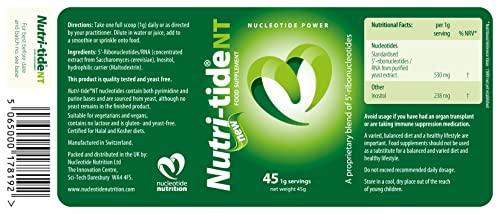 Nucleotide Nutrition Nucleotide Nutrition, Nutri-tide NT Food Supplement, Verified Stress & Healthy Ageing support, 45g Soluble Powder - 45 Servings