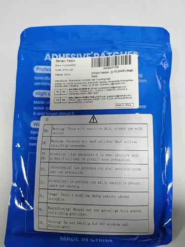 YOUSHARES 20 Packs Freestyle Libre 2 Sensor Cover - Waterproof Adhesive Patches for Freestyle Libre Sensor, Libre 2 Sensor Patches by YOUSHARES (Beige)