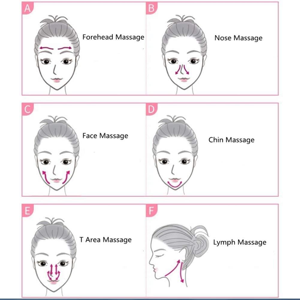 WXHN WXHN Gua Sha Facial Tool Comb Edge Guasha Scraping Rose Quartz Massage