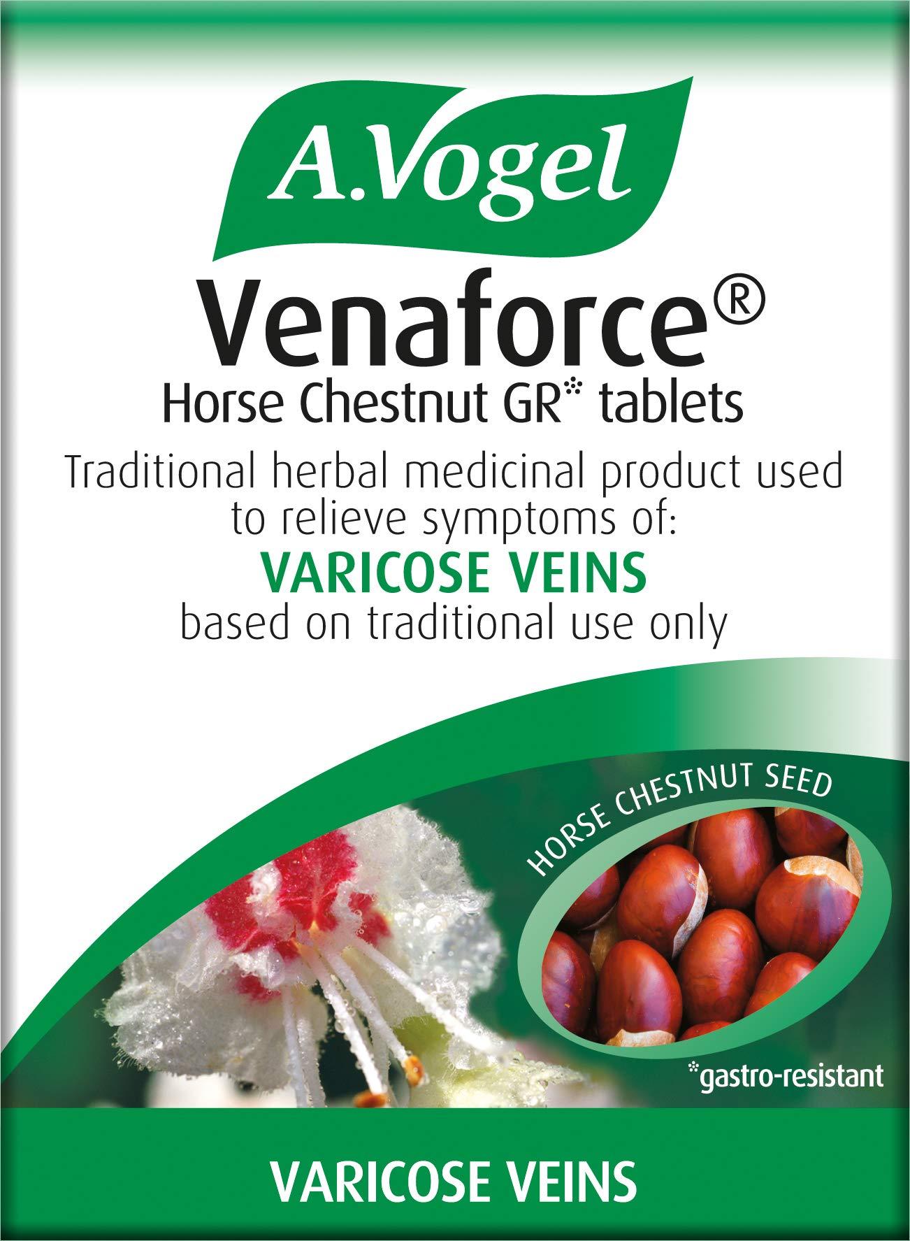 A.Vogel A.Vogel Venaforce Horse Chestnut Tablets | Relieve Symptoms of Varicose Veins, Tired Aching Legs, Leg Cramps & Swollen Ankles | 30 Tablets