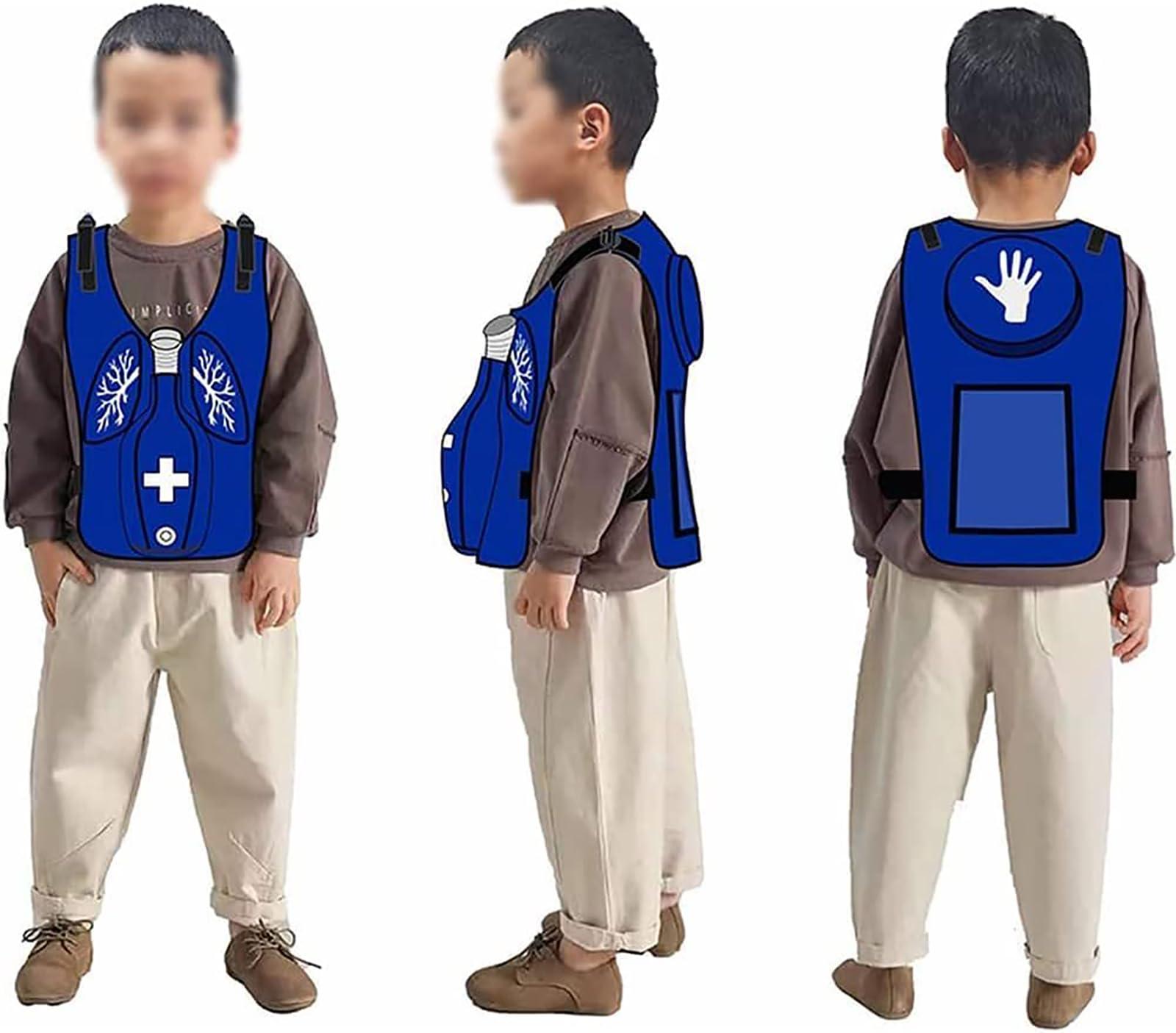 IMOSEI IMOSEI Heimlich Training Vest, Real Training, Professional Anti Choking Obstruction Trainer Vest, Master First Aid Skills, Wear-resistant, Adjustable Design for Different People To Wear