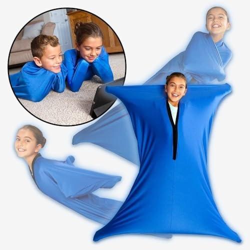 DTREEL DTREEL Sensory Body Socks Sensory Compression Blanket Children Adults Aids For Autism SPD Fears Lack Of Concentration(Green,S)