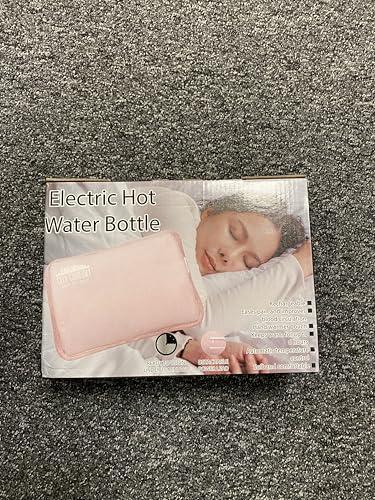 CityComfort Rechargeable Electric Hot Water Bottle Heat Pad 6 Hour Warmth Temperature Control Detachable Lead Cosy Bed Warmer Hand Warmer Pouch Gifts (Pink)
