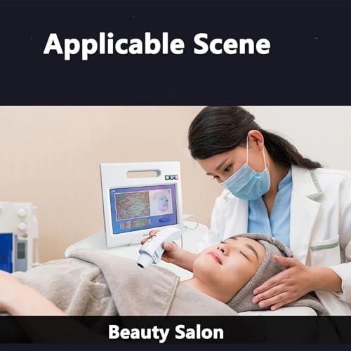 STMKB Skin Diagnosis System, 50X Skin Analyzer Machine with APP Control, 3 Color Light Collection and 7 Item Detection, 3D Skin Presentation, for Home Clinic Beauty Salon