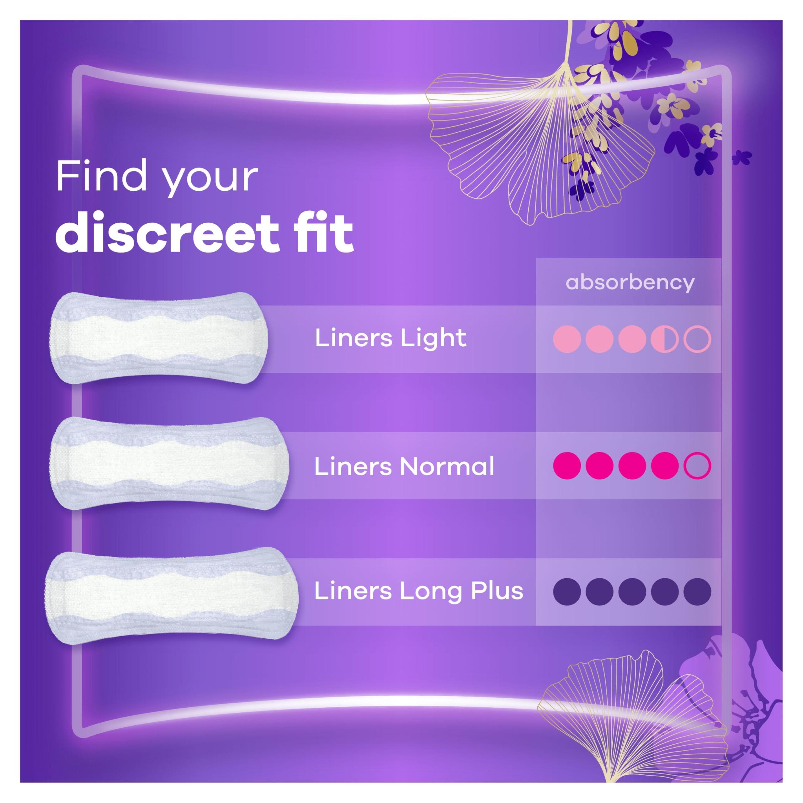 Always Discreet Always Discreet Incontinence Panty Liners For Women, Normal 96 Liners (24 x 4 Packs) SAVING PACK, Complete Protection, for Bladder Leak, Thin And Discreet, Odour Neutraliser