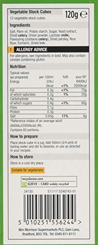 Morrisons Morrisons Vegetable Stock, 120 g, Pack of 18