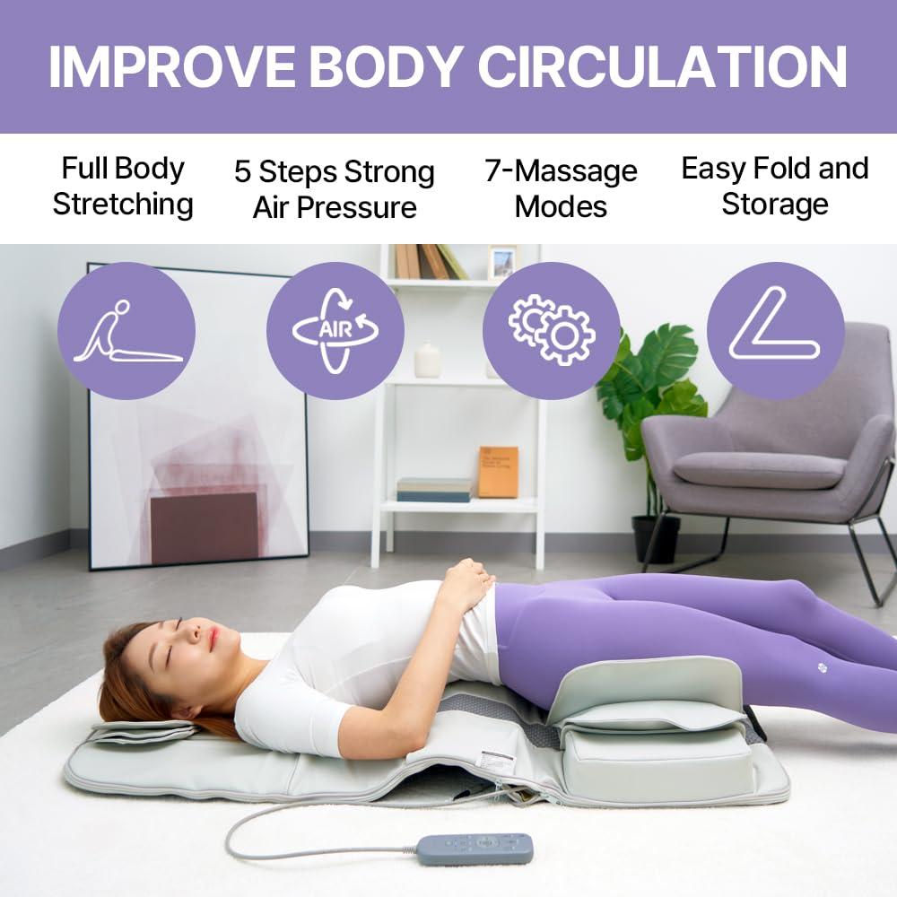 DR. WELL Dr. WELL Air-Fit Stretching Massager with Heat | 22 Powerful Air Cells, Relaxation, 7 Massage Modes 5 Intensities
