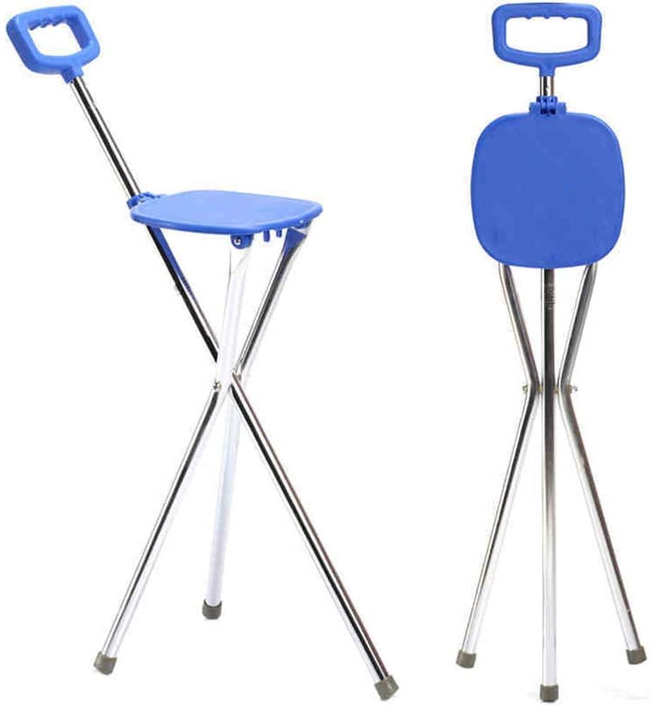 BONOOL Folding Crutch Stool Cane stool folding stool for walking sticks tripod for walker stool with walking stick with seat Walking stick for old man stool with crutches for elderly 87cmwalking stick for El