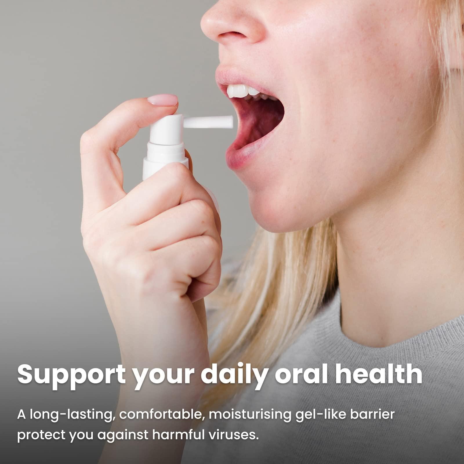 NoriZite BHM NoriZite Oral Spray for Virus Protection, Cold & Flu Blocker, Sore Throat & Cough Relief Scientifically Proven New Long-Lasting Natural Barrier, Natural Moisturising Formula (Mint Flavour 20ml)