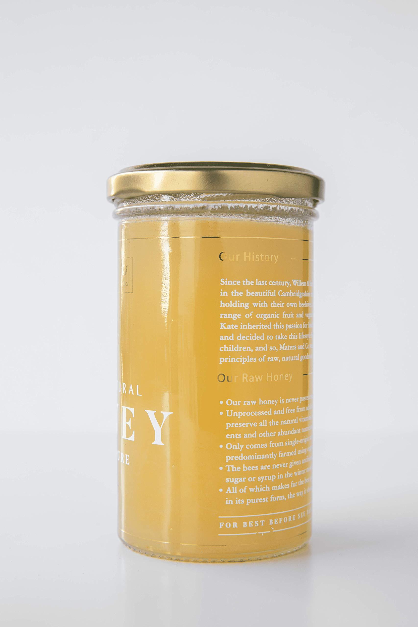 MC M & Co Maters & Co Cambridgeshire Maters & Co Unpasteurised 100% Pure Cambridgeshire Summer Honey (325g jar) British Sustainable Honey as Featured in The Evening Standard and Tatler