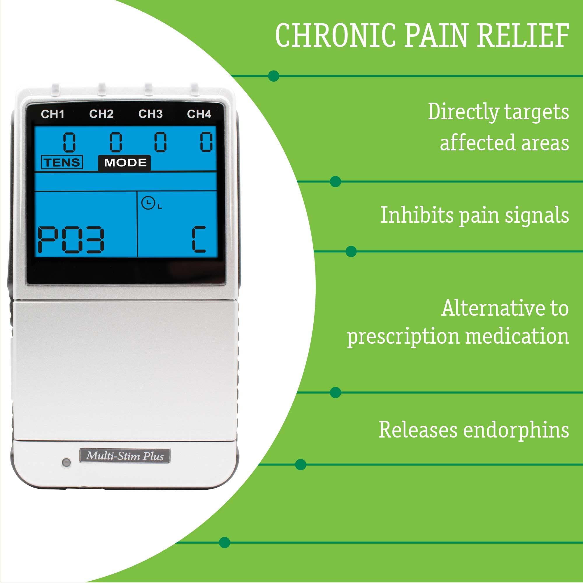 Medfit Med-Fit Premier EV906 4 Channel Rechargeable TENS Machine and Muscle Stimulator with 24 Pre-Set Programmes Manual Adjustment