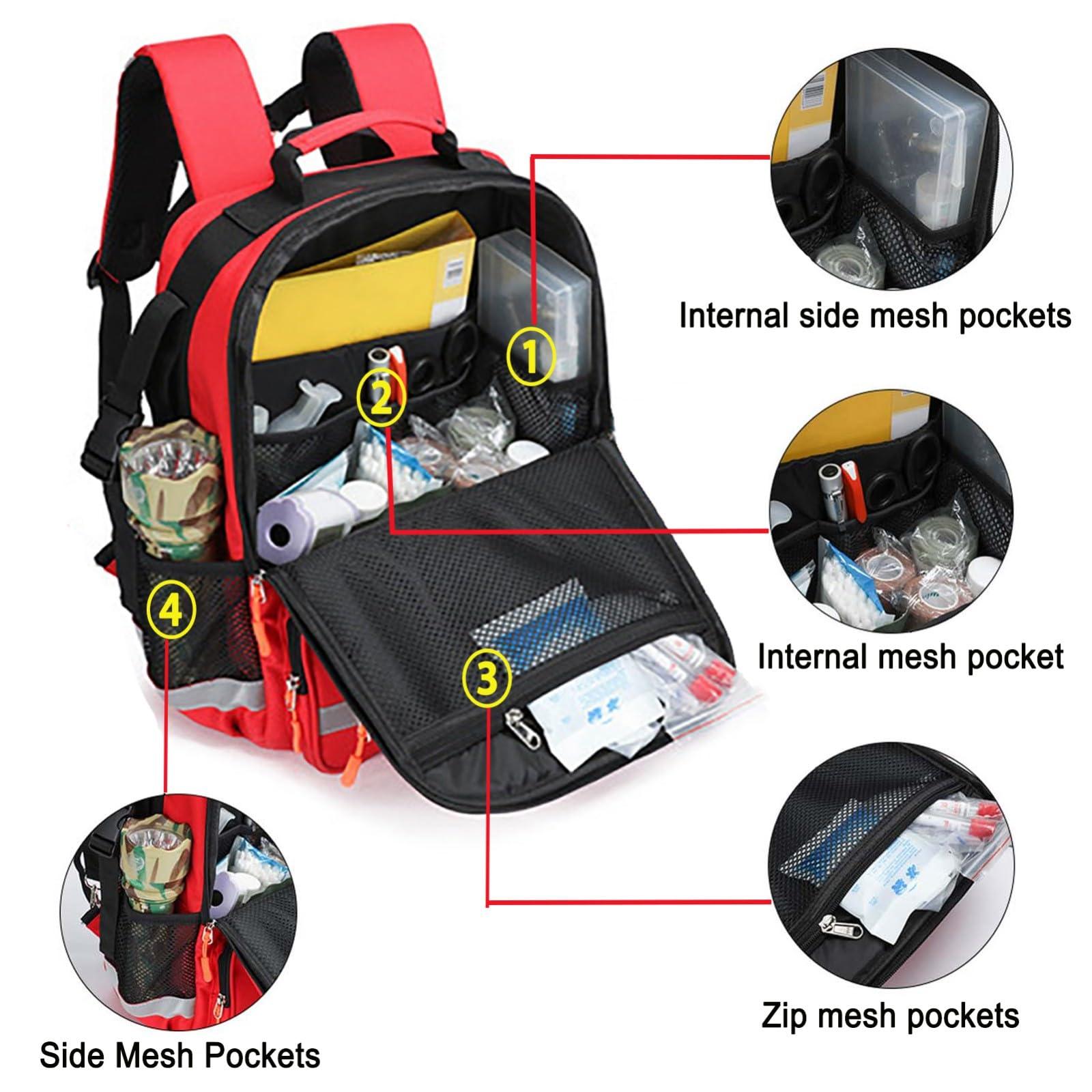 Cubstone Cubstone Wheelchair Backpack - Large Accessories Bag with Reflective Strip - Power & Manual Wheelchair Backpack Pouch for Adult