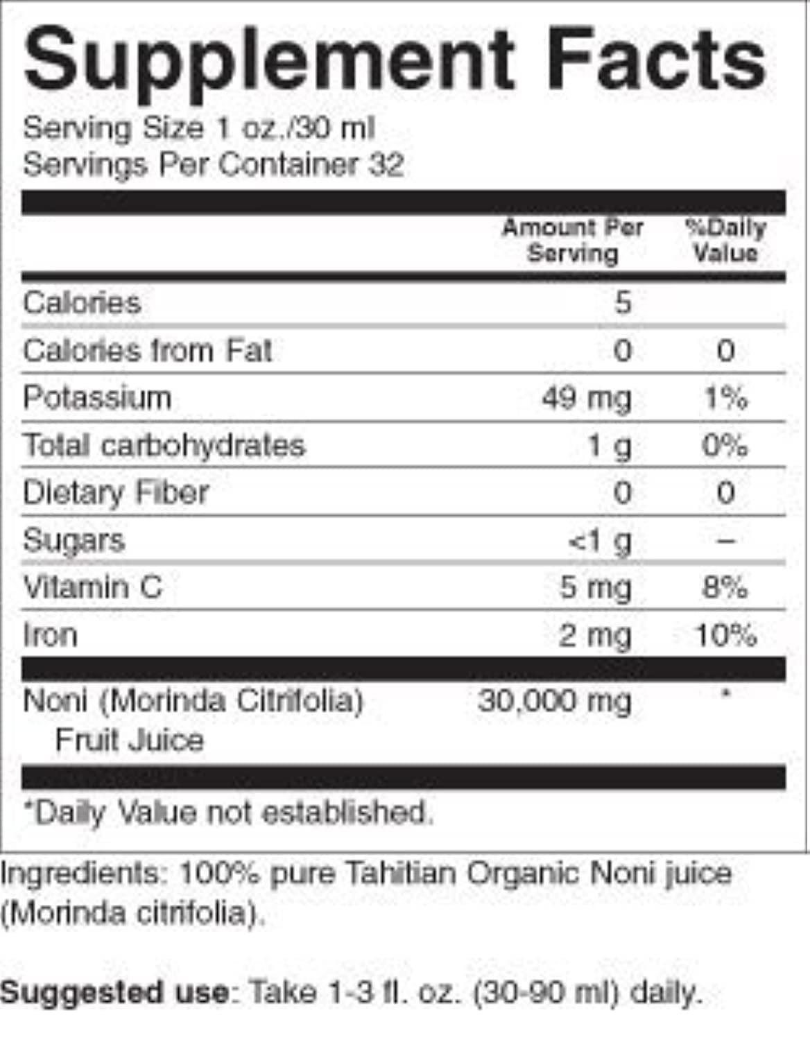 Earth\'s Bounty Earth\'S Bounty Tahitian Noni Juice Og1 32 Fz