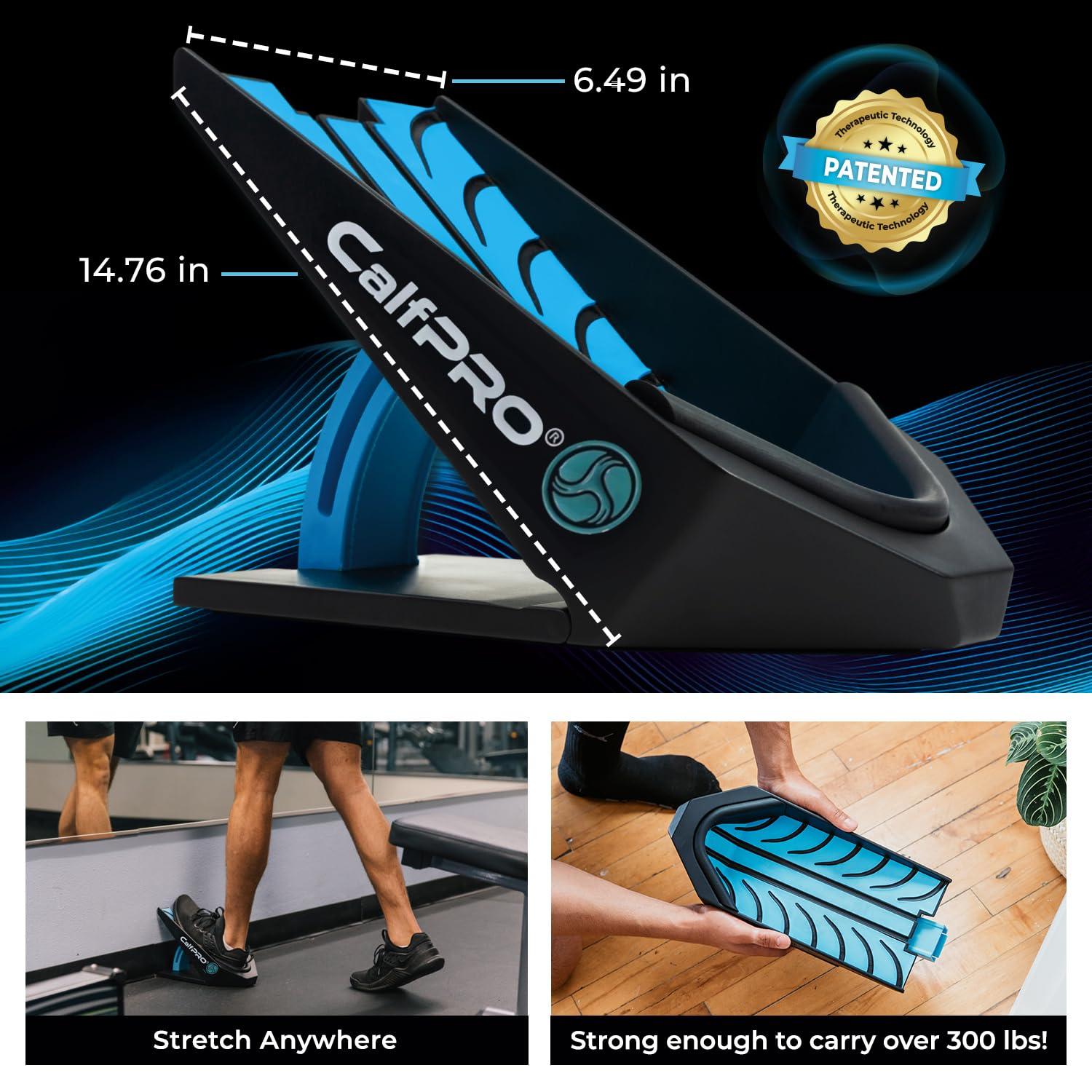 CALFPRO CalfPro Deep Calf Stretcher - Slant Board Stretching for Plantar Fasciitis & Achilles Tendonitis, Feet Mobility & Heel Pain Relief, Incline Wedge for Strained Ankle - Foot Rocker Stretch Replacement