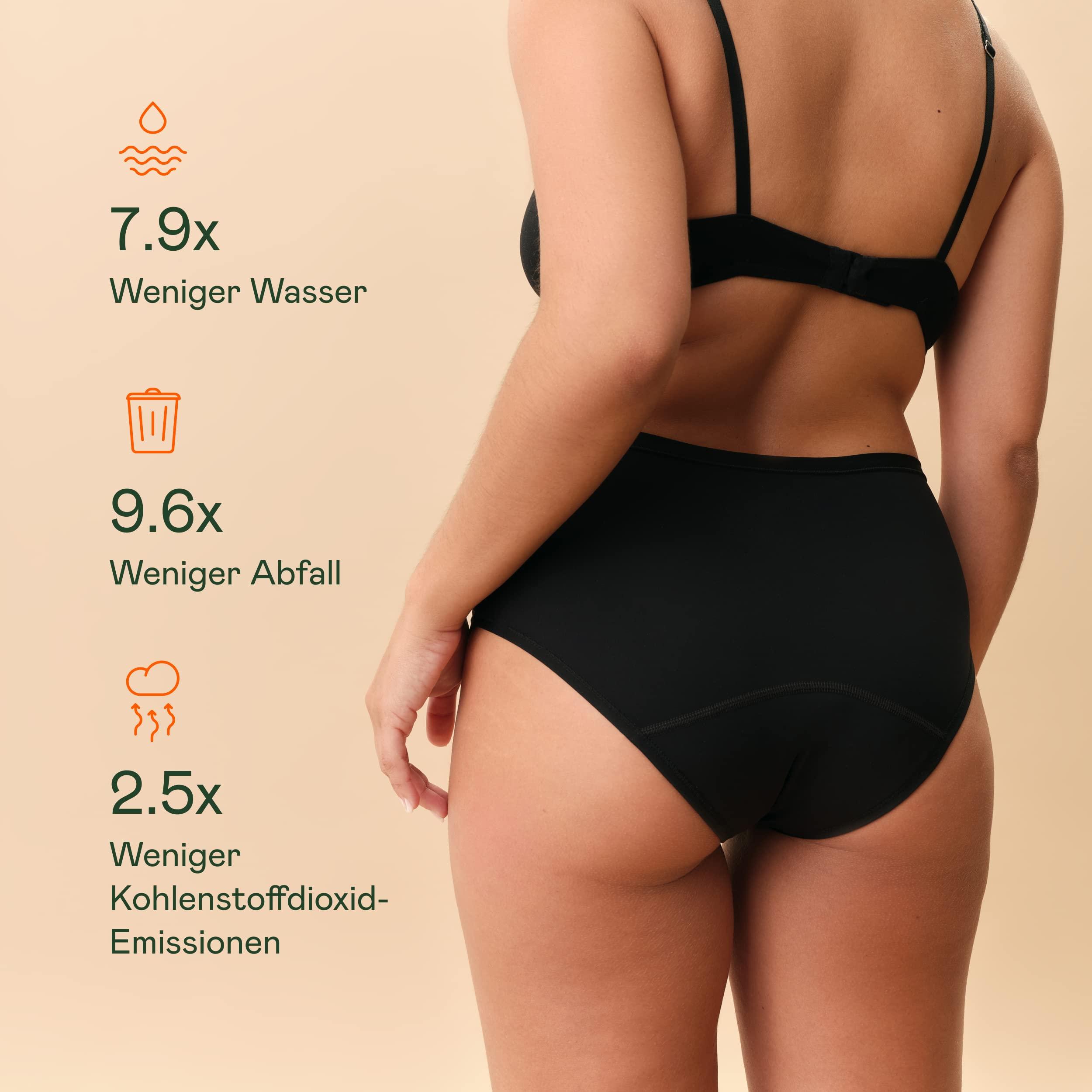 snuggs SNUGGS Classic | Period Underwear Heavy Flow | Thin and Absorbent Menstrual Underwear | Made in EU | TENCEL Lyocell | Sustainable Alternative to Tampons Pads Pantyliners