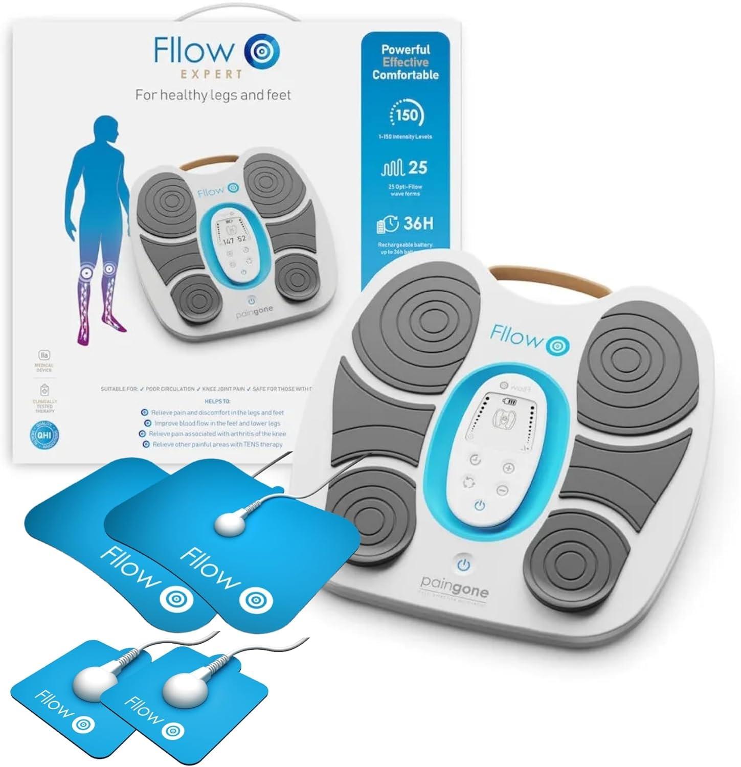 Fllow for healthy legs and feet Paingone Fllow Blood Circulation Boosting Device | 150 Intensity Levels | Healthy Legs Device | Foot Circulation Boosting Machine