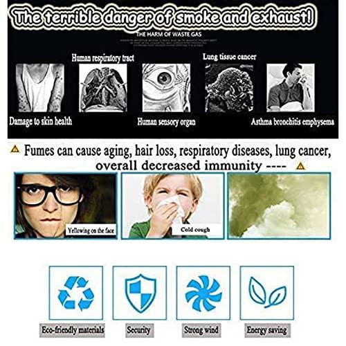 MytaYt MytaYt Chimney Fan Chimney Smoke Extractor, Chimney Extractor Fan Extractor Hood Chimney Pull Inducer Chimney Extractor Fan for Fireplace, 100 W