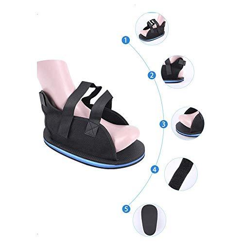 GHzzY GHzzY Post Op Broken Toe/Foot Fracture Round Toe Walking Shoe - Lightweight Medical Walking Boot for Fracture Recovery for Men & Women,SM