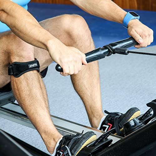 KARM KARM Plus Size Knee Support XXL XXXL 3XL 4XL 5XL 6XL for Obese People - Patella Tendon Knee Strap Brace for Joint Pain, Running, Extra Large Big Legs Women & Men (Plus Size, Black Single)