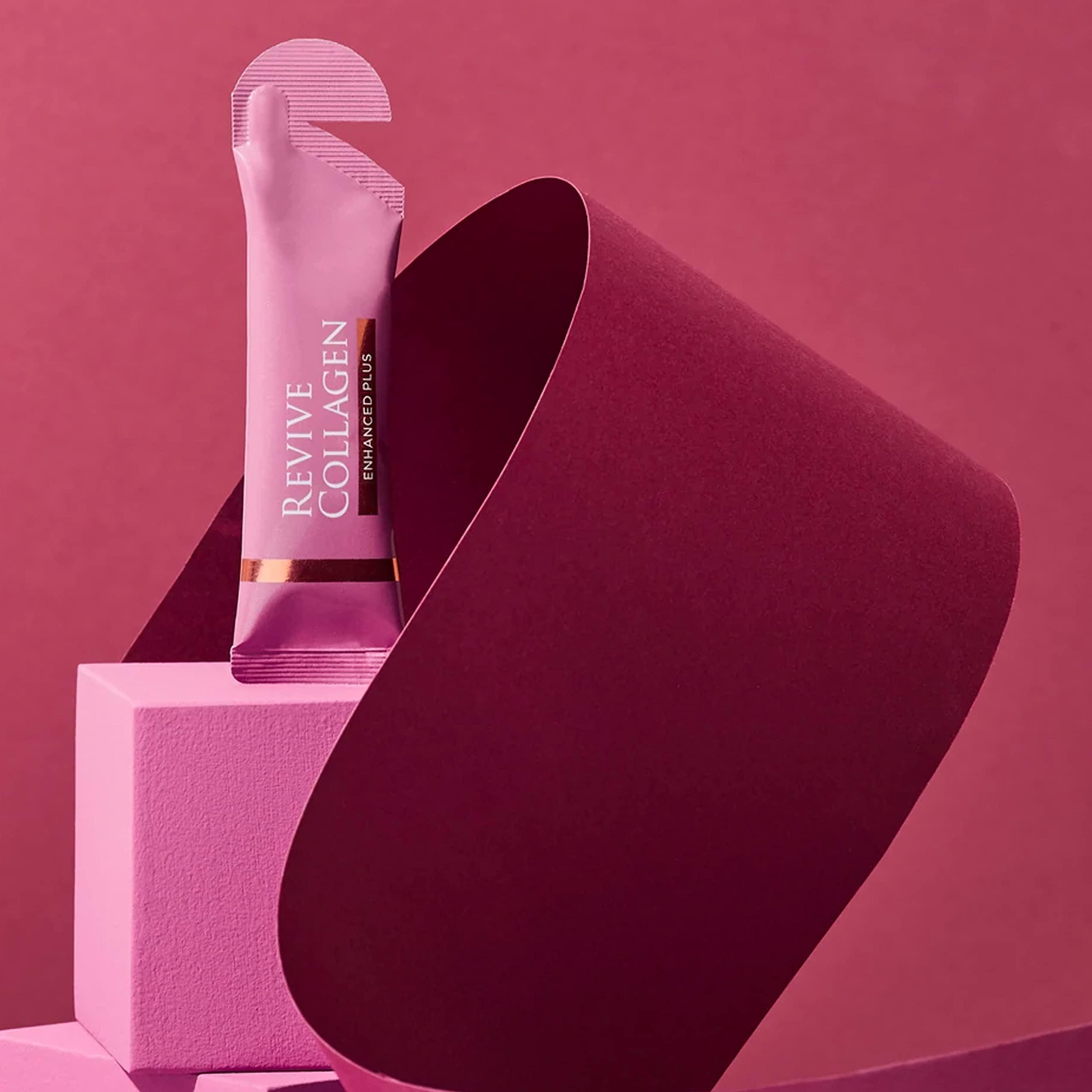 Revive Collagen Revive Collagen Enhanced Plus 10,000mg Hydrolysed Marine Collagen Drink with Added Vitamin A & C for Healthy Skin, Hair, Nails & Joints | Tropical | 14 x Sachets