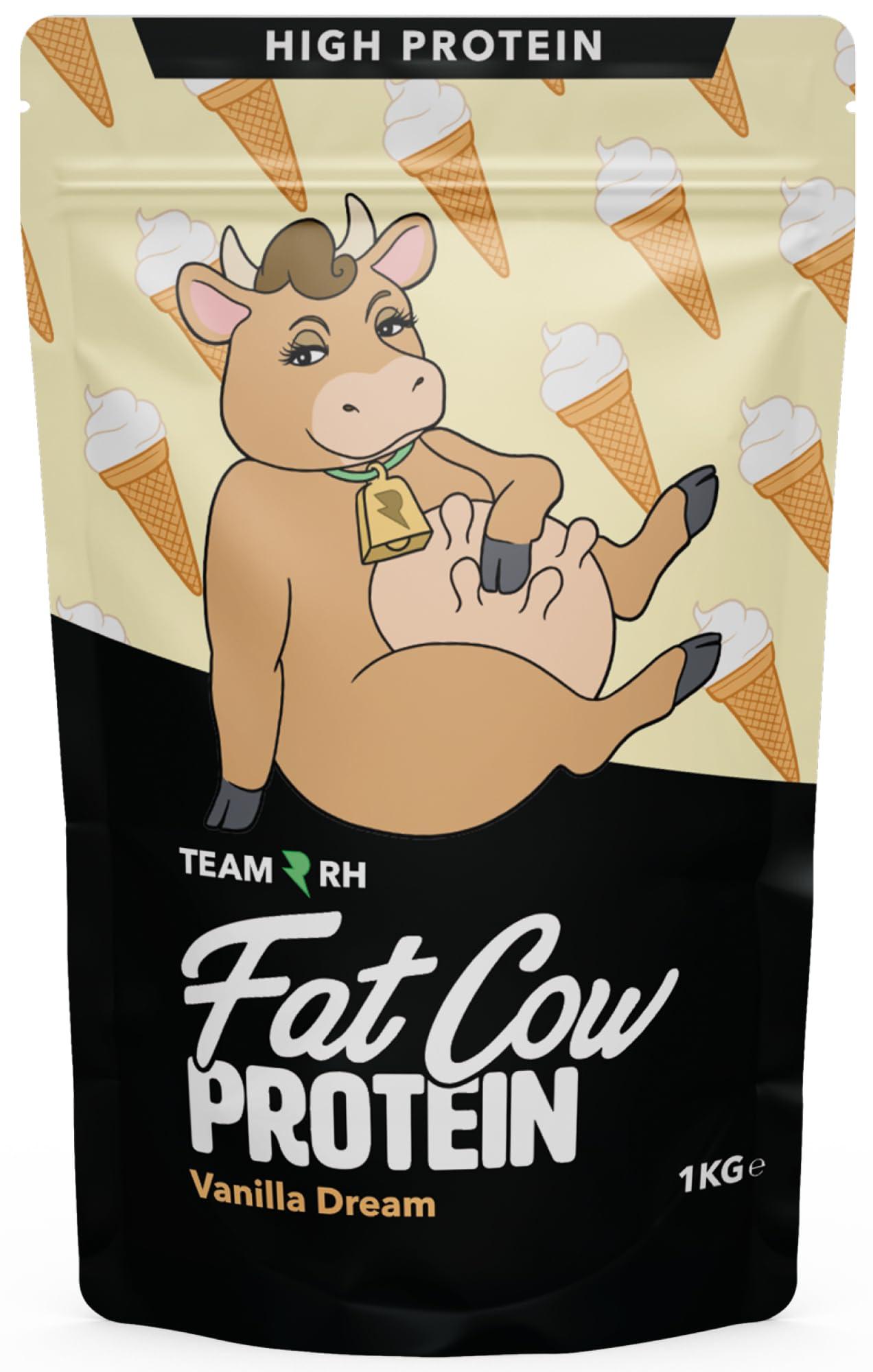 Team RH Fat Cow Vanilla Whey Protein | 1kg | 24g Protein | 33 Servings