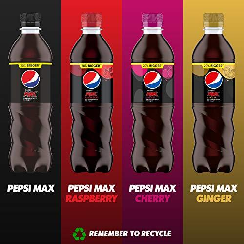 Pepsi Pepsi Max Cherry, Maximum Cherry, No Sugar, 24 x 600 ml Bottles