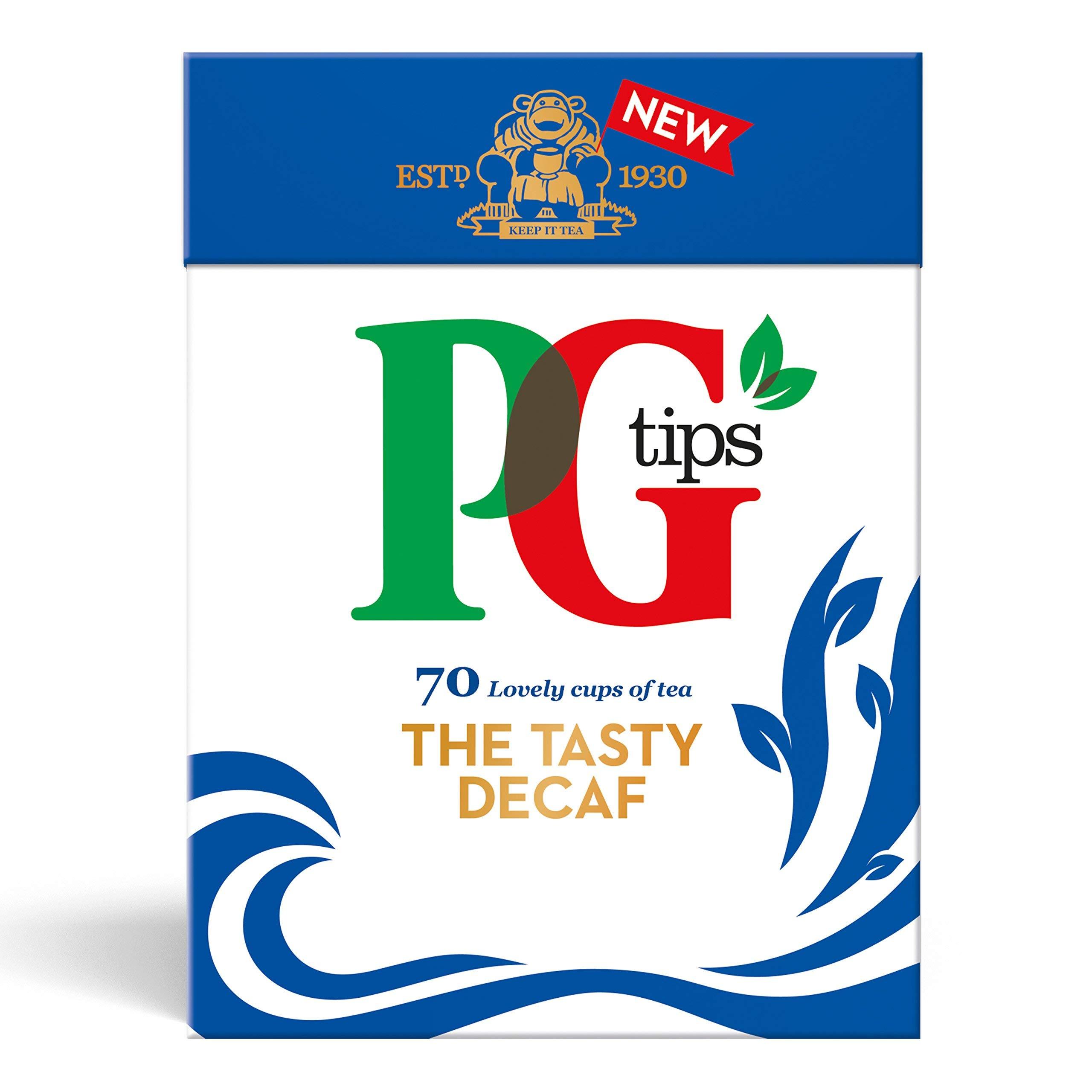 PG Tips PG Tips, The Tasty Decaf, Decaffeinated Tea Bags, Bulk Pack of 6 (Total 420 Tea Bags)
