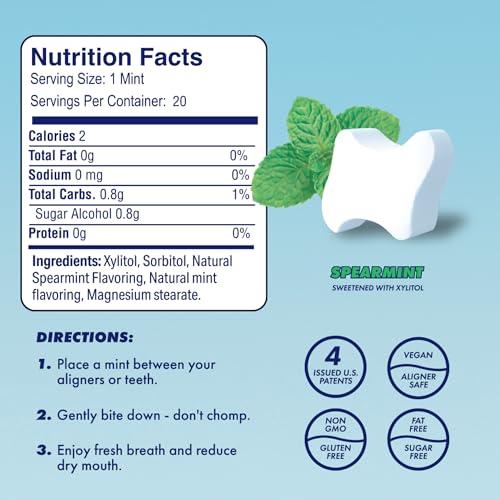 MOVEMINTS Movemints Clear Aligner Mints, Pack of 3