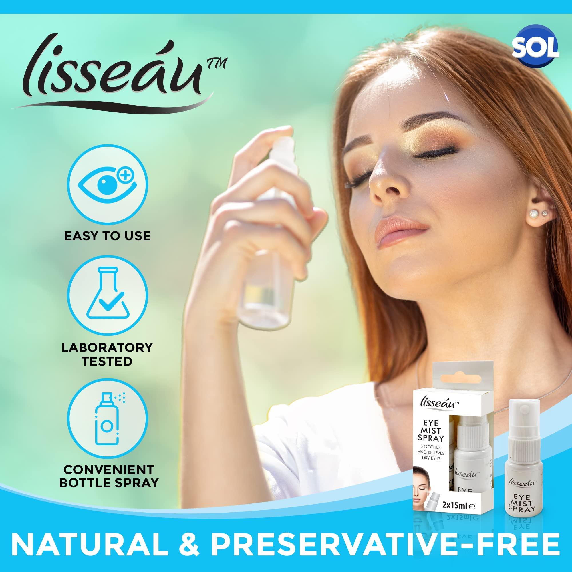 SOL SOL 6pk Eye Mist Spray - Hydrating Eye Care Solution for Dry, Tired Eyes - Soothes Irritation, Compact and Convenient for Quick Refresh Anytime, Lightweight, Travel-Friendly Spray for Everyday Comfort