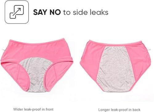 ZHENGSHUJS Ladydry Leak Proof Panties,Incontinence Underwear for Women Over 60,2024 Upgrade Leakproof Ladies Underwear (8PCS*Mix,6X-Large)