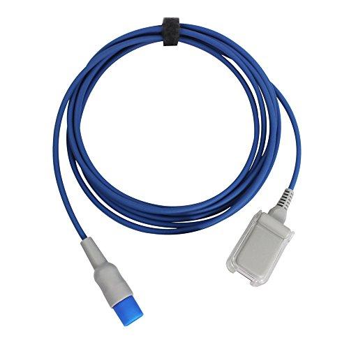 sino-k Medical Sino-k Compatible for HP Philips M1943AL SpO2 Extension Cable Pulse Sensor 8 Pin 7.2 ft FDA/CE Approved
