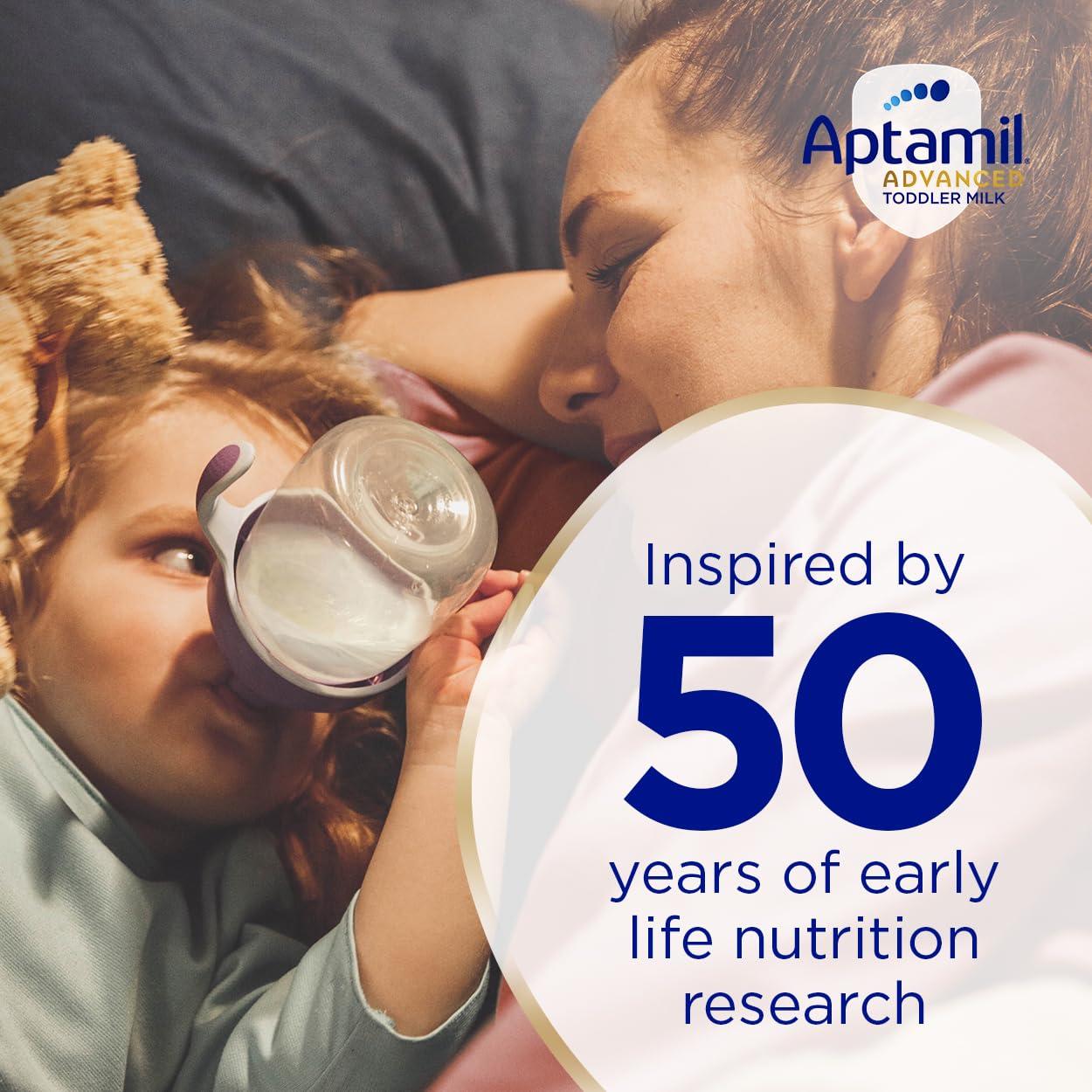 Aptamil Aptamil Advanced 3 Toddler Baby Milk Powder Formula, from 1 Year, 800g (Pack of 4)