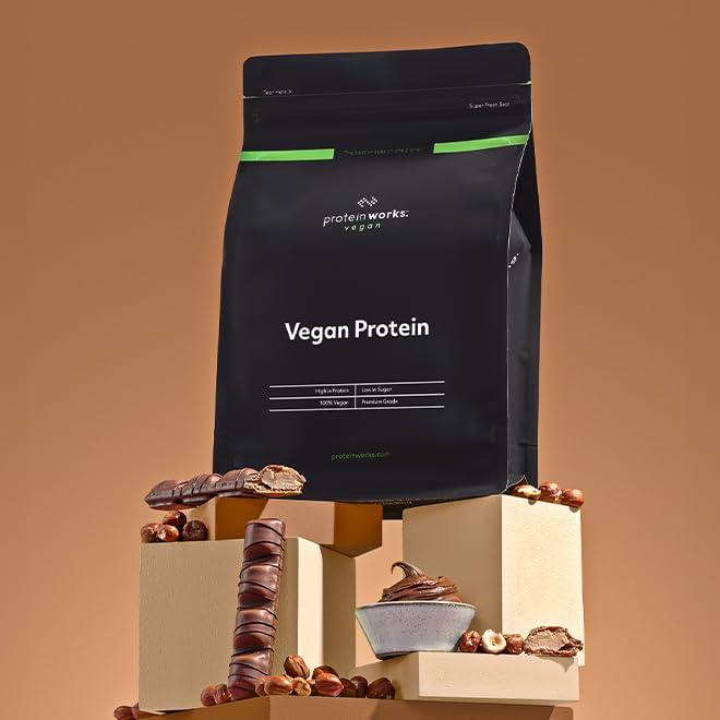 Protein Works Protein Works - Vegan Protein Powder, Plant Based Protein Shake, Vegan Blend, Gluten Free, 16 Servings, Chocolate Bueno, 500g