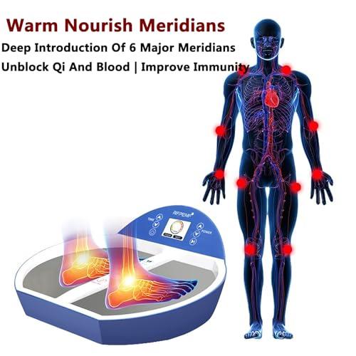 LBMED PEMF Foot Massager Machine, AI Smart Foot Massage Device with Magnetic Energy Frequency: 5mHz and Energy Output:0-40J/cm, Adjustable 3 Levels of Intensity, for Improve Sub-Health