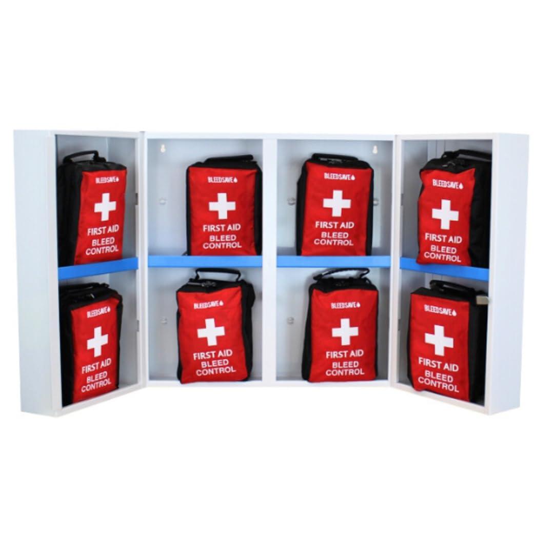 BLEEDSAVE BLEEDSAVE Bleed Control Cabinet with 8 x Enhanced Bleed Control Kits