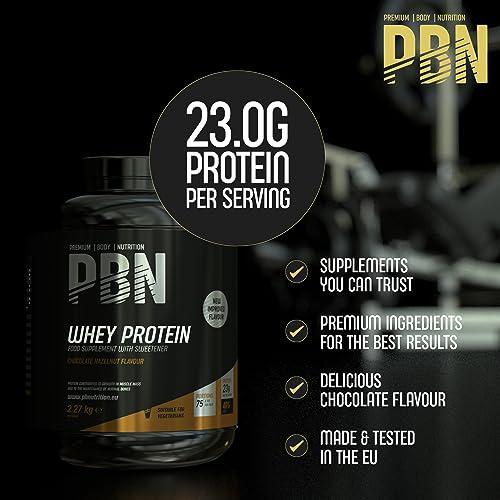 PBN Premium Body Nutrition PBN Premium Body Nutrition Whey Protein Powder, 2.27 kg - Chocolate Hazelnut