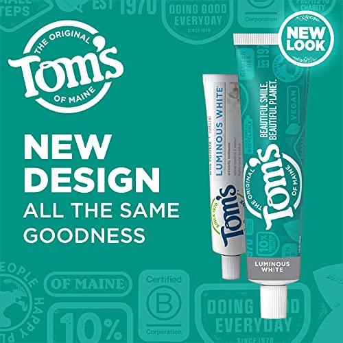 Tom\'s of Maine Tom\'s of Maine - Natural Luminous White Toothpaste with Fluoride Clean Mint - 4 oz.