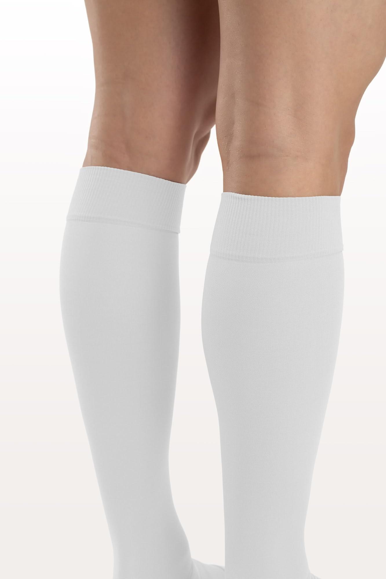 Relaxsan Relaxsan Antiembolism M1350A (2 Pairs - White, S) Open-toe anti-embolism knee high socks - K2-25-32 mmHg