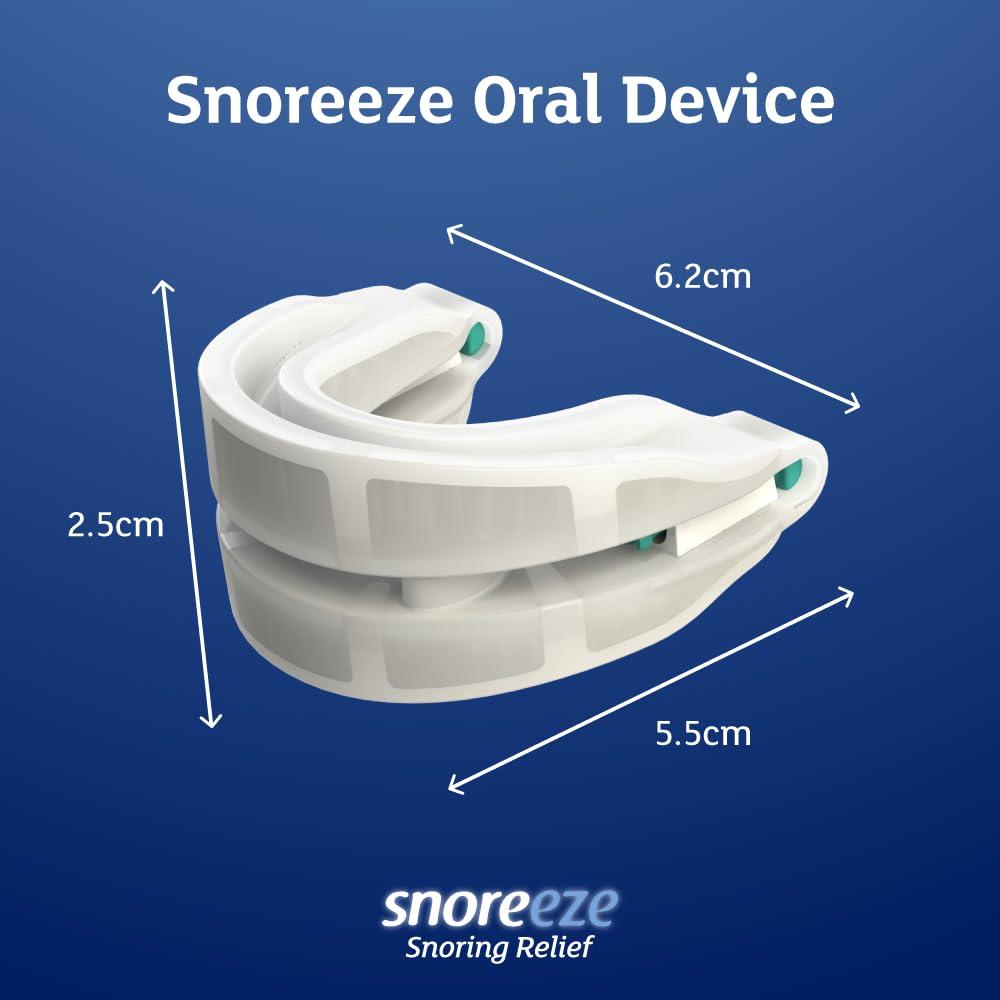 Snoreeze Snoreeze Anti Snoring Oral Device - Adjustable mouthguard, Snore Stopper Mouthpiece, Sleep aid to Reduce snoring & Sleep Apnoea for Men & Women
