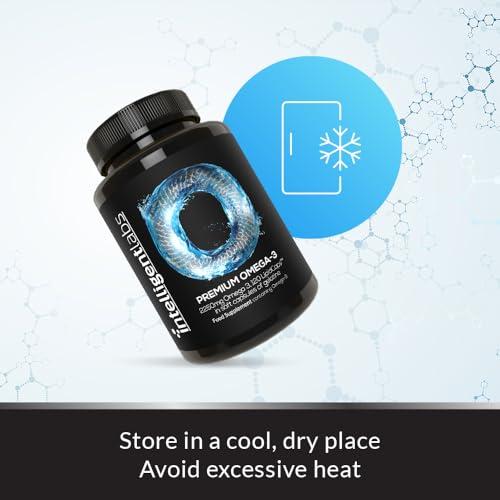 Intelligent Labs Intelligent Labs Triglyceride Omega-3 | 2,250 mg Fish Oil (1,224 mg EPA + 816 mg DHA + 210 mg Other Omega-3) | 120 Softgels | High-Potency Fish Oil Supplement