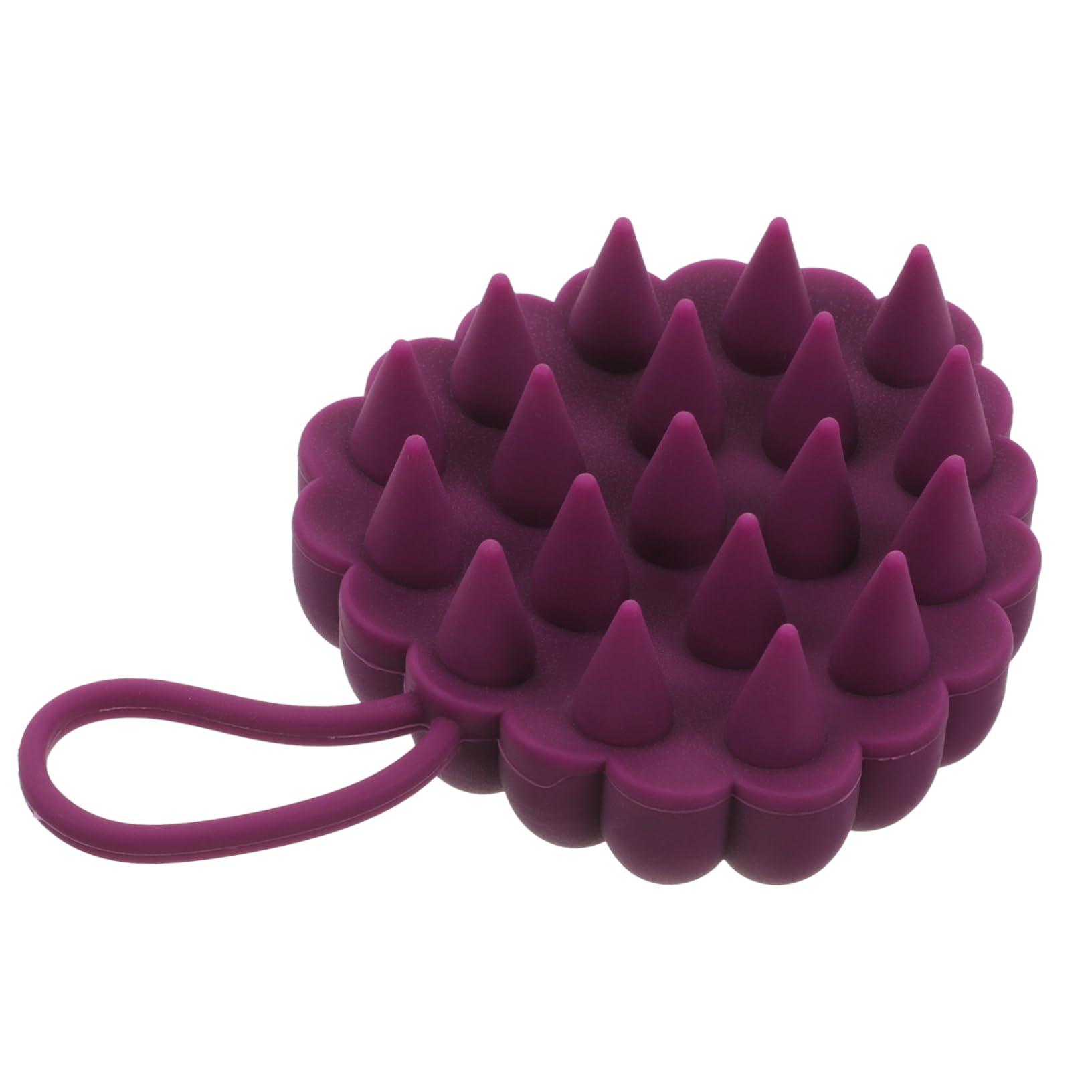FRCOLOR FRCOLOR 5pcs Shampoo Artifact Massager Cleaning Brush Scalp Massage Brush Shower Hair Brush Scalp Brush Scalp Shampoo Brush Scalp Scrubber Hair Care Silica Gel Shower Head Purple Variety