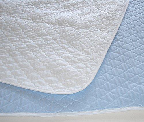 P&S Healthcare Ltd Incontinence Bed Pads in Various Sizes - Economy - Washable Bed pad - Bed Protector - high absorbencies Washable/Reusable (Blue - Without Wings, 100cm x 100cm)