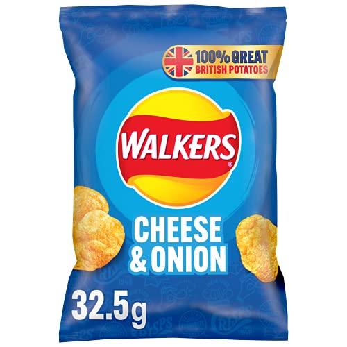 Walkers Walkers Cheese and Onion, 32.5 g (Pack of 48)
