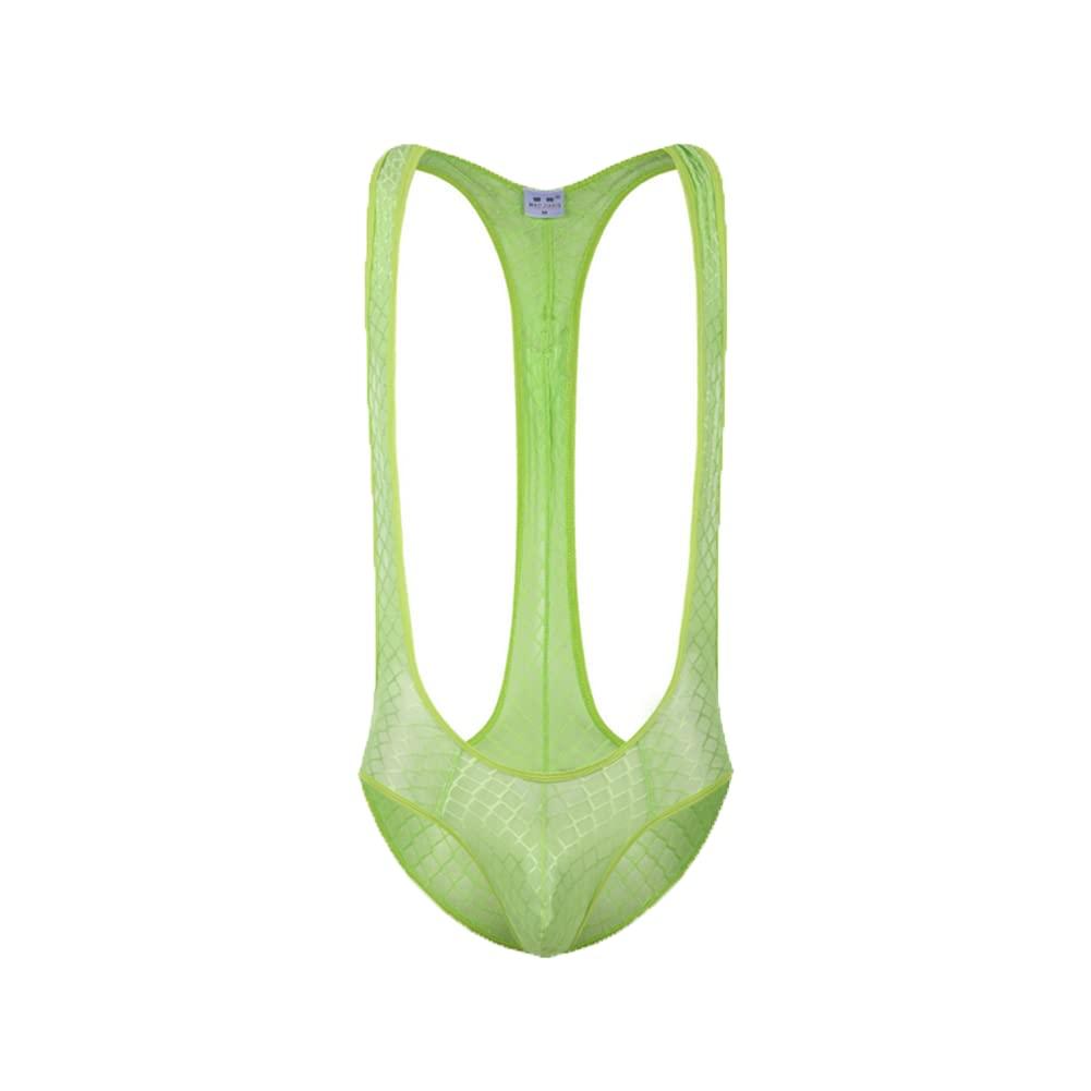 Shapewear Men's Sexy Gay Jockstrap Leotard Underwear Jumpsuits Wrestling Singlet Bodysuit (Color:,Size:M)
