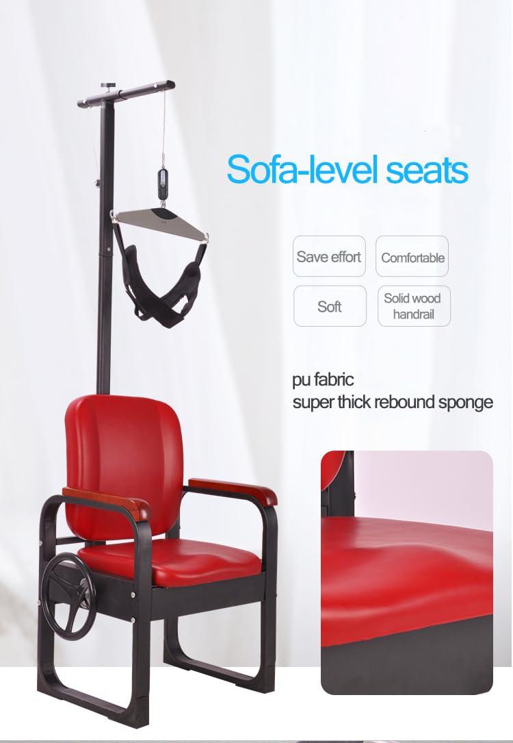 KJZQXYX KJZQXYX Cervical Traction Chair,Neck Cervical Traction Device,Neck Traction Stretcher for Physical Therapy,Rehabilitation Correction
