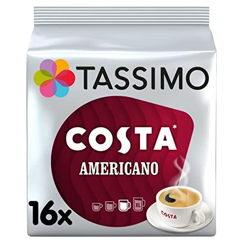 Tassimo Tassimo Costa Americano Coffee Pods x16 (Pack of 5, Total 80 Drinks)