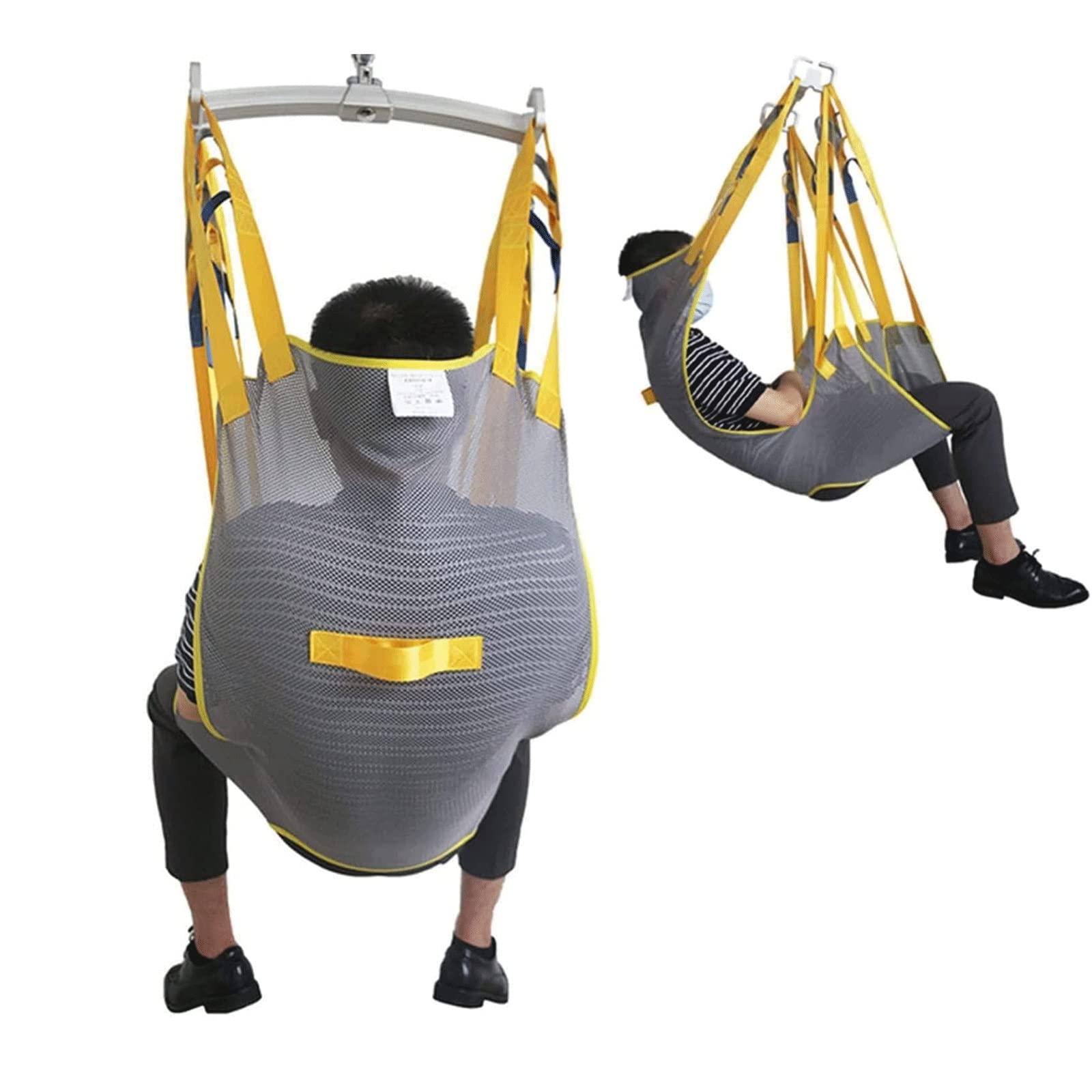 CQLXZ Toileting Patient Lift Sling With Head Support, Universal Mesh Bath Patient Lifting Hoist Sling Divided Leg Shower Sling For Hospitals Homes And Nursing Homes (Size : M)