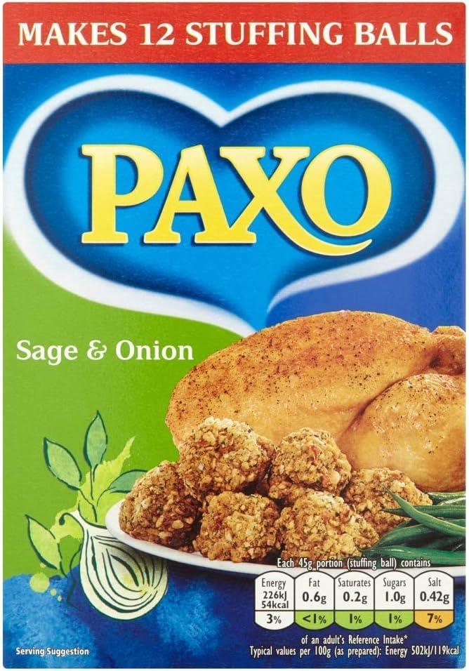 PAXO Paxo Sage and Onion Stuffing Mix, 170 g Box (Pack of 1)