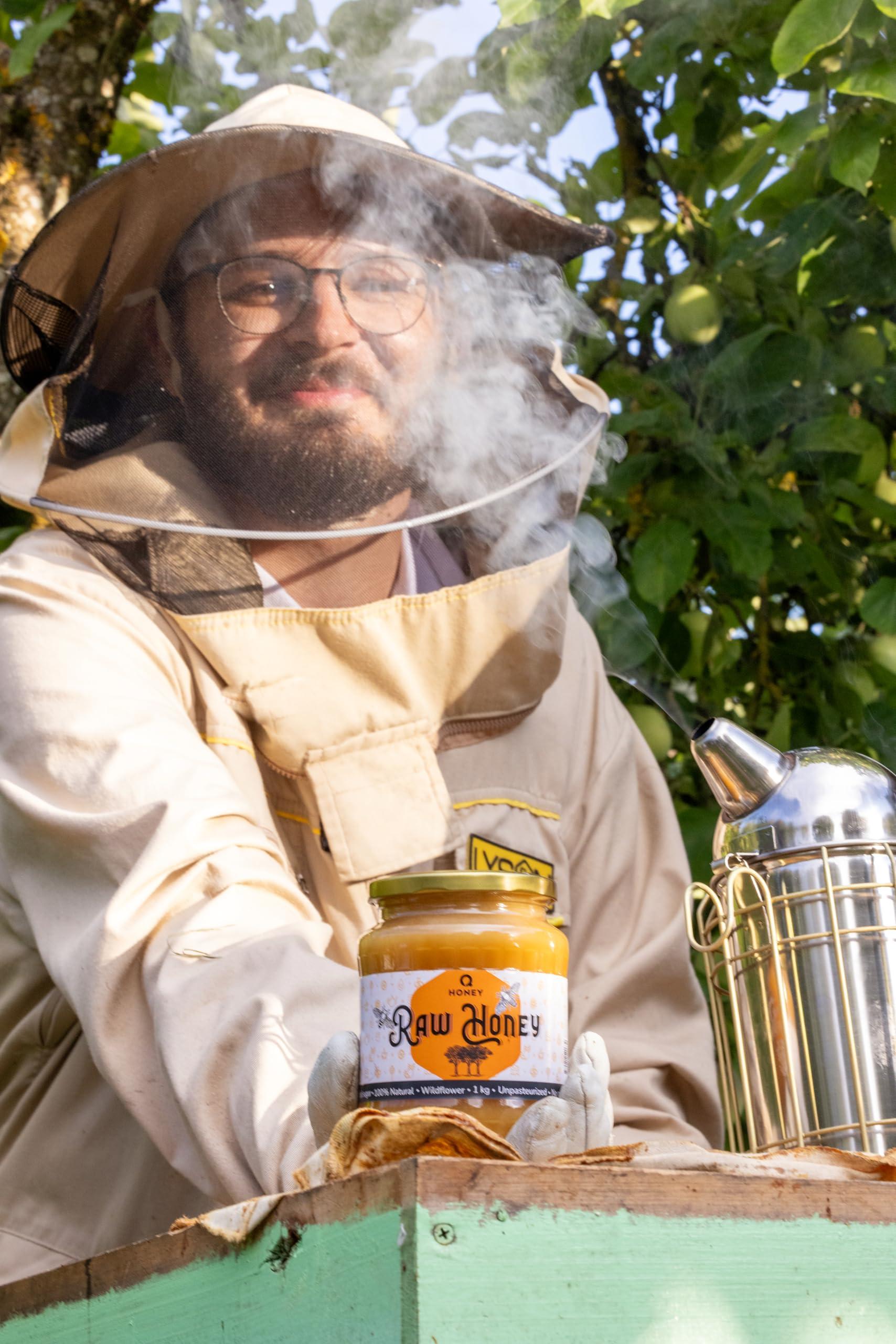 Q honey Pure Raw Honey 1kg Natural Unpasteurised Unfiltered Unheated Forest honey Wildflower Honey